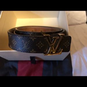 Authentic Louis Vuitton Monogram Belt